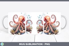 GorgeousWatercolor Mug Wrap design.