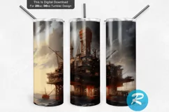 20 oz skinny tumbler,sublimation graphic,mug wrap gift,fathers day gift,oilfield oil rig,platform oiler,driller drilling,gas company,made in usa flag,american flag,digital tumbler wrap,oil drip watercolor,alcohol ink tumbler,clipart