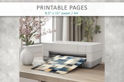 watercolor scrapbook paper, printable pages Product Image 4