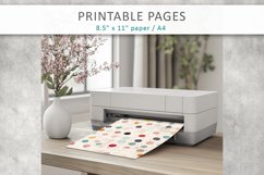 dots old paper printables, scrapbook paper Product Image 5
