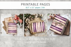 Watercolor old paper printables, Watercolor scrapbook paper Product Image 5