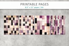 Watercolor scrapbook paper, junk journal pages Product Image 3