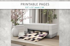 Watercolor scrapbook paper, junk journal pages Product Image 5