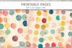 Grunge watercolor journal kit, scrapbook paper Product Image 2