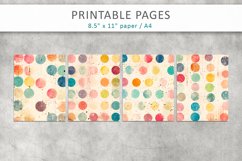 Grunge watercolor journal kit, scrapbook paper Product Image 3