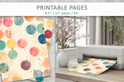 Grunge watercolor journal kit, scrapbook paper Product Image 6