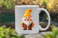 Orange Gnome Watercolor Clipart Bundle Product Image 6