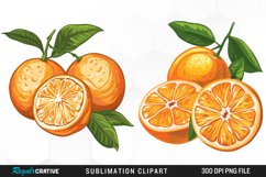 Watercolor Oranges Illustration Clipart Product Image 1