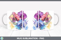 GorgeousWatercolor Mug Wrap design.