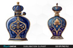 Watercolor Ornate Perfume Bottle Clipart Product Image 1