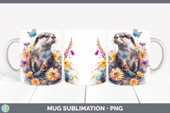 GorgeousWatercolor Mug Wrap design.