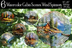 Mountain Cabin by the Lake Wind Spinners Designs, vol. 3 Product Image 1