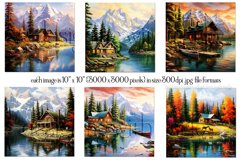 Mountain Cabin by the Lake Wind Spinners Designs, vol. 3 Product Image 2