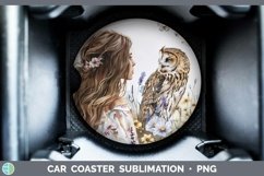 GorgeousWatercolor Car Coaster design.