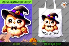 Halloween Owl Sticker PNG, Halloween Kawaii Sublimation Product Image 1