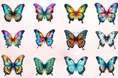 Watercolor Painted Butterflies Clipart Bundle Product Image 2