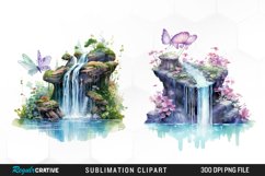 Watercolor painting of a mushroom house PNG Clipart Product Image 1