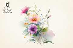 Watercolor Flowers Clipart Bundle Product Image 11