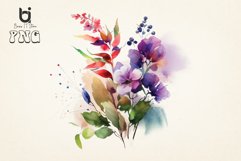 Watercolor Flowers Clipart Bundle Product Image 14