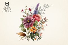 Watercolor Flowers Clipart Bundle Product Image 3