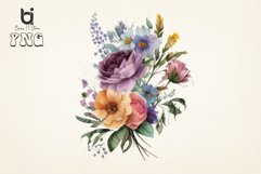 Watercolor Flowers Clipart Bundle Product Image 8