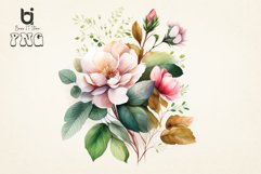 Watercolor Flowers Clipart Bundle Product Image 9
