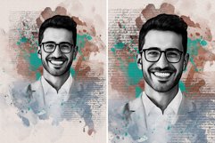 Watercolor painting sketch photo effect Product Image 2