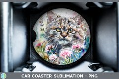 GorgeousWatercolor Car Coaster design.