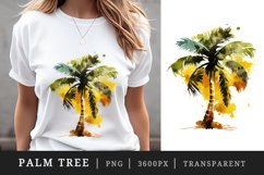 Watercolor summer palm tree t-shirt sublimation print designs bundle
