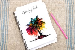 Watercolor Palm Trees Clipart Bundle Product Image 4