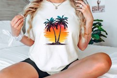 Watercolor Palm Trees Clipart Bundle Product Image 3