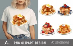 Watercolor Pancake Clipart Product Image 1