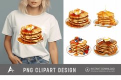 Watercolor Pancake Clipart Product Image 1