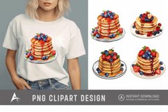 Watercolor Pancake Clipart Product Image 1