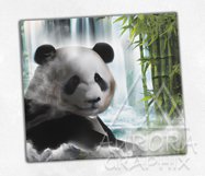 Panda Bear - 20oz. Skinny Tumbler Jungle Sublimation Wrap Product Image 2