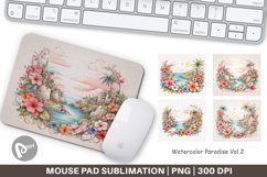 Mouse Pad Watercolor Paradise Product Image 1