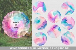 Watercolor Pastel Alcohol Ink Wind Spinner | Sublimation Spi Product Image 1