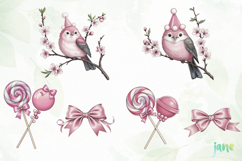 Watercolor Pastel Birthday Clipart Product Image 2