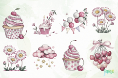 Watercolor Pastel Birthday Clipart Product Image 5