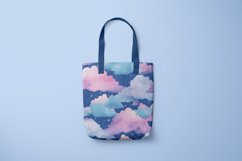 watercolor pastel cloudy sky digital papers PNG Product Image 2