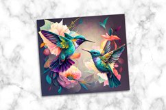 Hummingbird Watercolor 20 oz Skinny Tumbler Product Image 3