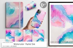 Digital Paper Watercolor Pastel Ink Product Image 1