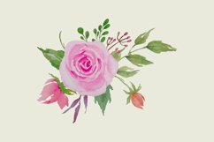 Roses and Greenery - Watercolor Product Image 3