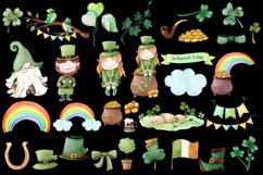 ST Patricks Day Clipart, Watercolor Lucky Day Product Image 3