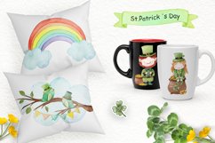 ST Patricks Day Clipart, Watercolor Lucky Day Product Image 4
