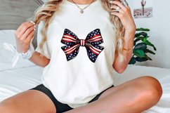 Watercolor Patriotic Bow 4th July USA Clipart Bundle Product Image 3
