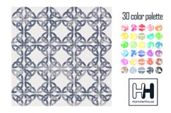 Watercolor pattern in scandinavian style, digital paper pack Product Image 3