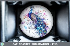 GorgeousWatercolor Car Coaster design.