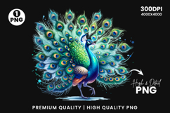 watercolor peacock png, peacock clipart, watercolor bird design, boho peacock art, elegant peacock printable, watercolor feather clipart, peacock sublimation design, nature watercolor animal, peacock illustration png, watercolor animal clipart