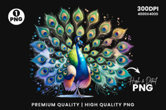 watercolor peacock png, peacock clipart, watercolor bird design, boho peacock art, elegant peacock printable, watercolor feather clipart, peacock sublimation design, nature watercolor animal, peacock illustration png, watercolor animal clipart